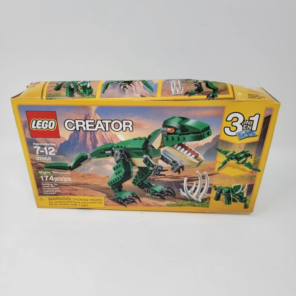 New! LEGO 31058 CREATOR 3in1 Mighty Dinosaurs - 174 pieces - Ages 7-12 years